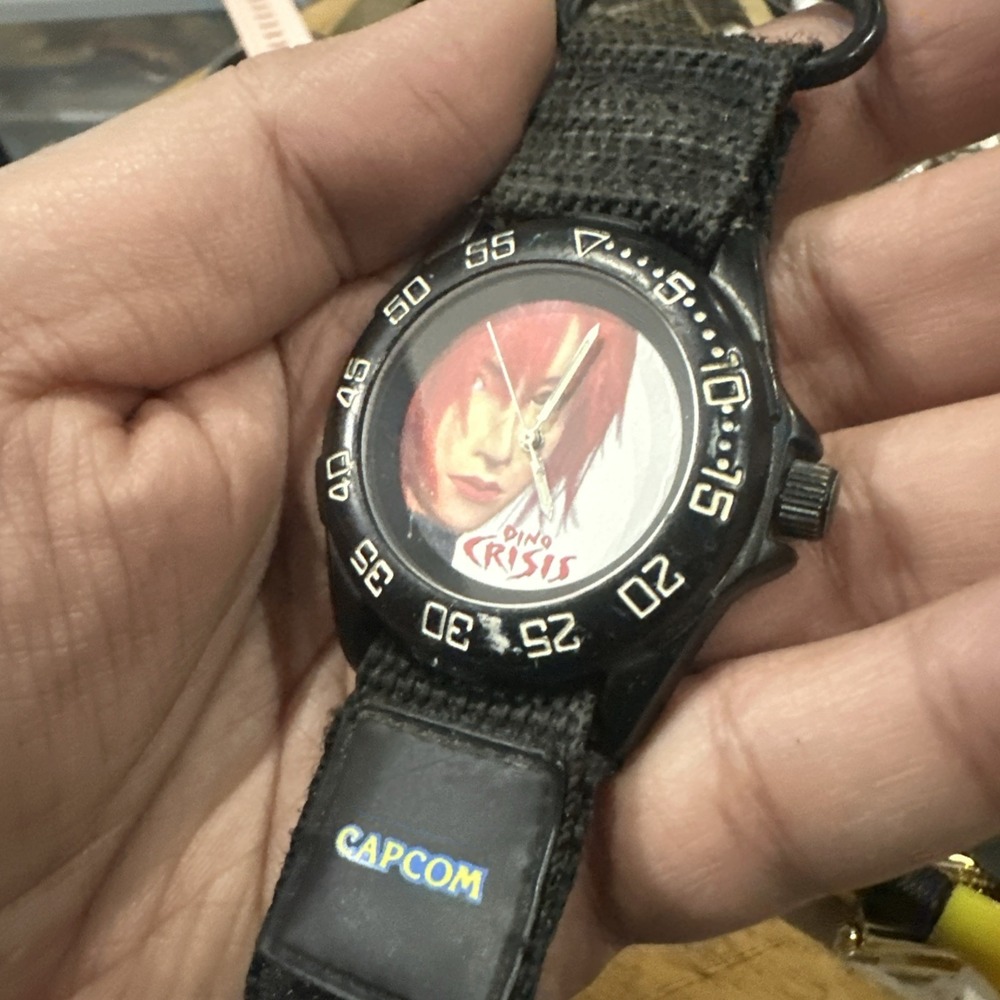 VTG Dino Crisis Capcom Promo Mens Watch 1999 PlayStation Promo 43mm Regina